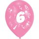Geburtstag Ribbon Happy Birthday 6 Luftballons, 8-teiliges Set 10 Zoll (25,4cm)