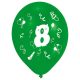 Happy Birthday 8 Ribbon Ballon, Luftballon 8 Stück 10 Zoll (25,4cm)
