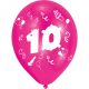 Happy Birthday 10 Ribbon Ballon, Luftballon 8 Stück 10 Zoll (25,4cm)