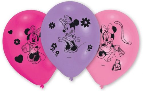 Disney Minnie Fashion Ballon, Luftballon 10 Stück 10 Zoll (25,4cm)