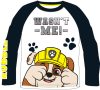 Paw Patrol Black  Langärmeliges Kinder-T-Shirt, Oberteil 98-128 cm