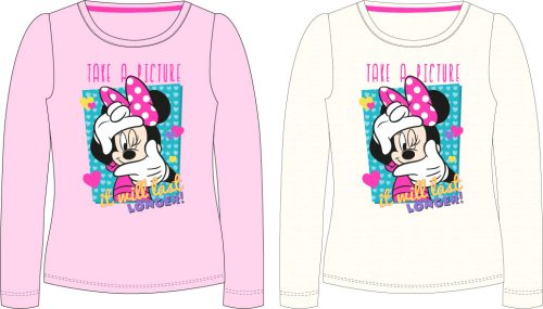 Disney Minnie Kinder Langer T-Shirt, Oberteil 98-128 cm