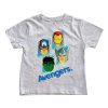 Avengers Kinder Kurzärmliges T-Shirt, Oberteil 104-134 cm