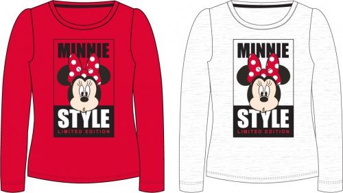 Disney Minnie Kinder Langärmliges T-Shirt, Oberteil 98-128 cm