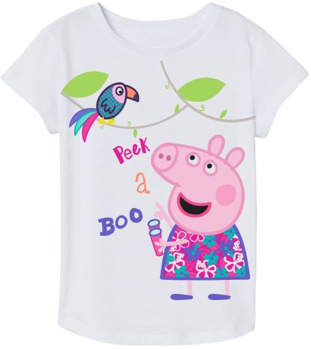 Peppa Wutz Kinder Kurzärmliges T-Shirt, Oberteil 92-116 cm
