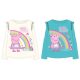 Peppa Wutz Rainbow Kinder Langärmliges T-Shirt, Oberteil 92-116 cm