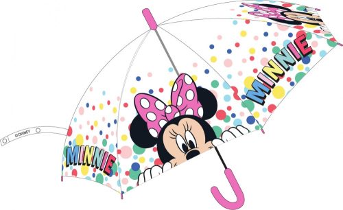 Disney Minnie  Kinder halbautomatischer transparenter Regenschirm Ø74 cm