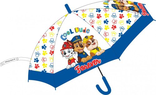 Paw Patrol Kinder halbautomatischer transparent Regenschirm Ø74 cm