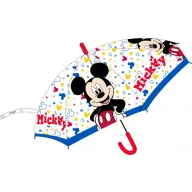   Disney Mickey  Kinder halbautomatischer transparenter Regenschirm Ø74 cm
