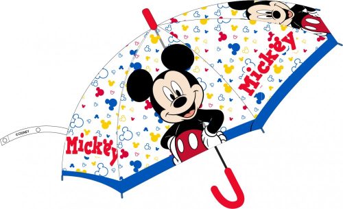 Disney Mickey Kinder halbautomatisch transparent Regenschirm Ø74 cm