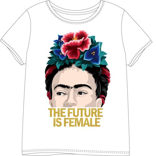 Frida Kahlo Future Damen Kurzärmliges T-Shirt, Oberteil S-XL