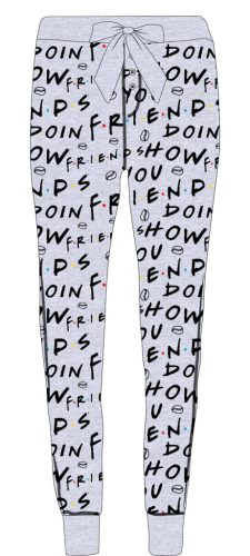 Friends Grey Damen lange Schlafhose S