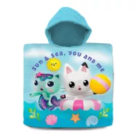   Gabby's Dollhouse Sun and Sea Strandtuch Poncho 60x120 cm