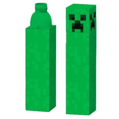 Minecraft Creeper Kunststoff-Trinkflasche, Sportflasche 650 ml