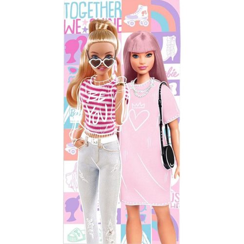Barbie Together Badetuch, Strandhandtuch 70x140cm