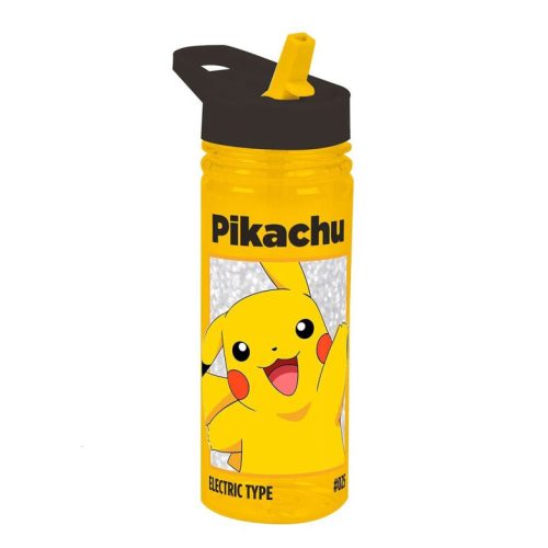 Pokémon Electric Kunststoff Trinkflasche, Sportflasche 600 ml