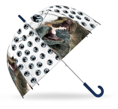Jurassic World Dominion transparenter halbautomatischer Kinderregenschirm Ø70 cm