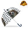 Jurassic World Dominion transparenter halbautomatischer Kinderregenschirm Ø70 cm