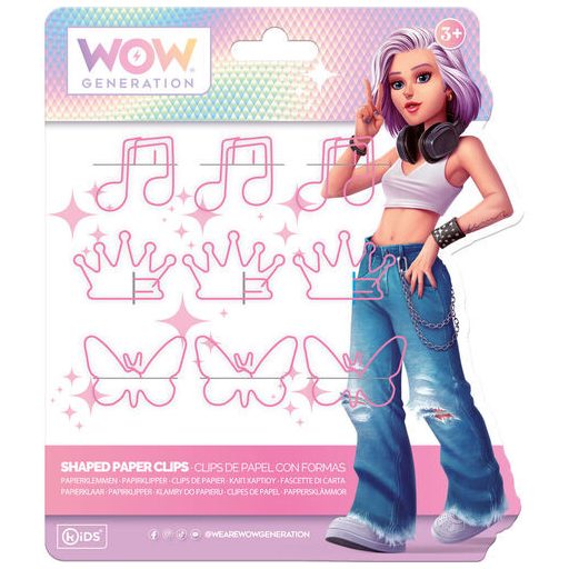 WOW Generation Alana rosa Büroklammer-Set