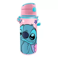   Disney Lilo und Stitch This World Aluminium-Trinkflasche mit Strohhalm und Haken 600 ml