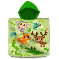 Tiere Into the Forest Strandtuch Poncho 60x120 cm