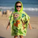 Tiere Into the Forest Strandtuch Poncho 60x120 cm