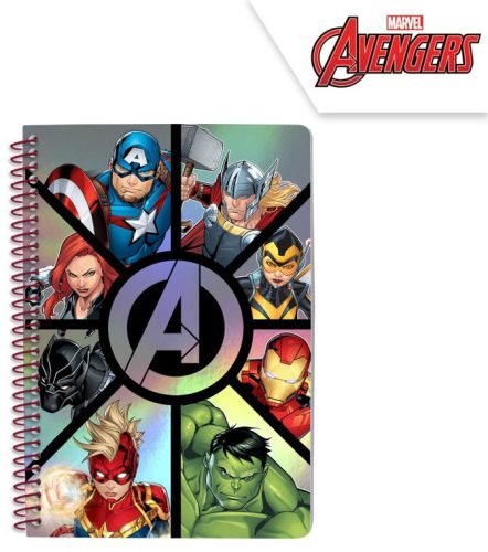 Avengers metallic A/5 liniertes Notizbuch