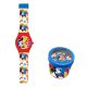 Disney Mickey  Bubble analoge Uhr in Metallbox