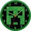 Minecraft Green Wanduhr 25 cm