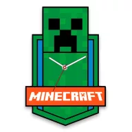 Minecraft Green XL Wanduhr 50 cm