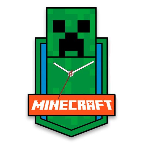 Minecraft Green XL Wanduhr 50 cm