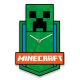 Minecraft Green XL Wanduhr 50 cm