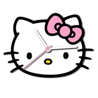 Hello Kitty Bow XL Wanduhr 50 cm