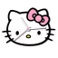 Hello Kitty Bow XL Wanduhr 50 cm
