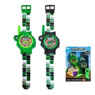 Minecraft Pixel Walkie Talkie und Uhr
