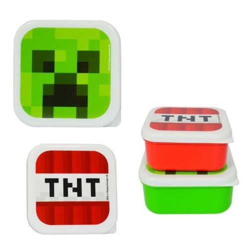 Minecraft Mini Kunststoff Brotdosen-Set