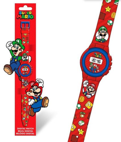 Super Mario & Luigi digitale Kinderuhr.