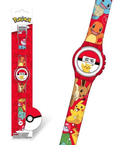Pokémon Pokeball digitale Kinderuhr