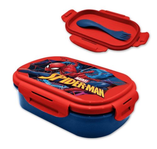 Spiderman Web Brotdose + Besteck-Set