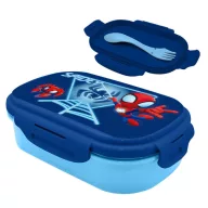 Spiderman Blue Web Sandwichbox + Besteckset