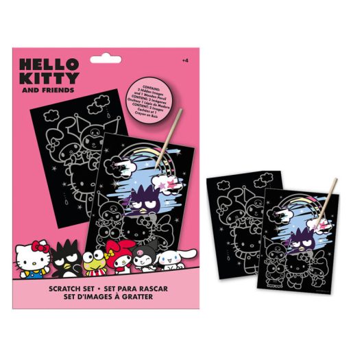 Hello Kitty Friends scratch Bilderkratzer-Set