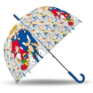   Sonic the Hedgehog Gold Rings Sonic the Hedgehog Kinder Transparenter Halbautomatischer Regenschirm Ø70 cm