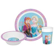   Disney Eiskönigin Enchanted Geschirrset, Micro-Kunststoff Set in einer Box