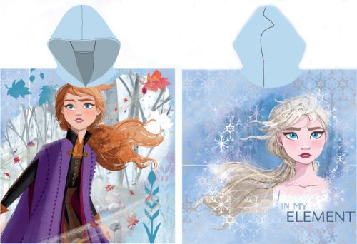 Disney Eiskönigin Element Strandtuch, Poncho 55x110 cm