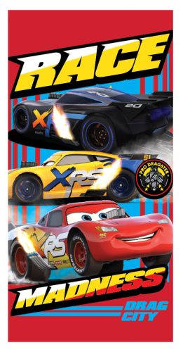 Disney Cars Race Badetuch, Strandtuch 70x137 cm (Fast Dry)