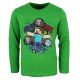 Minecraft Kinder Langärmliges T-Shirt, Oberteil 6-12 Jahre