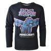 Minecraft Kinder Langärmliges T-Shirt, Oberteil 6-12 Jahre