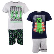 Minecraft Kinder Kurzpyjama 6-12 Jahre