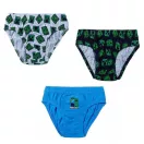 Minecraft Kinderunterwäsche, Unterhose 3 Stück/Packung