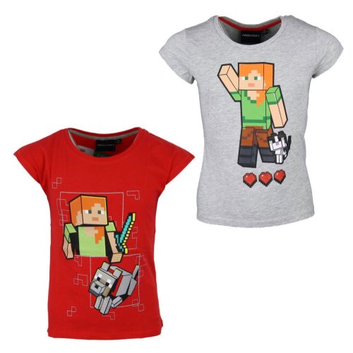 Minecraft Kinder Kurzärmliges T-Shirt, Oberteil 4-8 Jahre